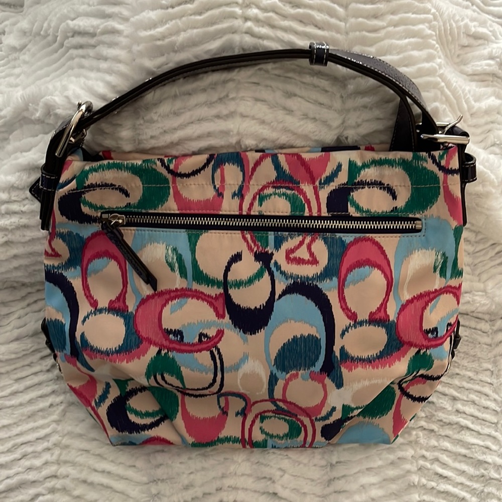 Coach Signature Ikat Print Crossbody Purse - F24941